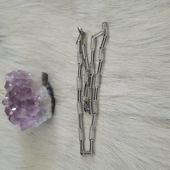 Square Paperclip Necklace - Picture 7 of 8